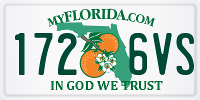 FL license plate 1726VS