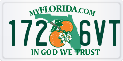 FL license plate 1726VT