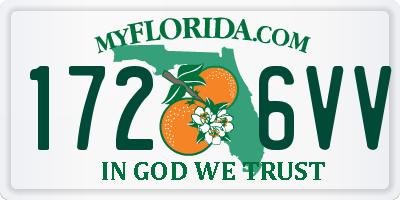 FL license plate 1726VV