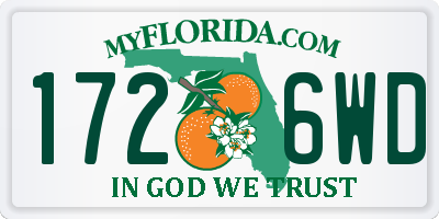 FL license plate 1726WD