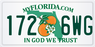 FL license plate 1726WG
