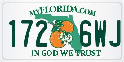FL license plate 1726WJ