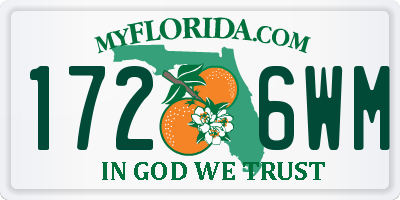 FL license plate 1726WM