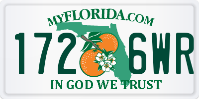 FL license plate 1726WR