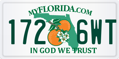 FL license plate 1726WT