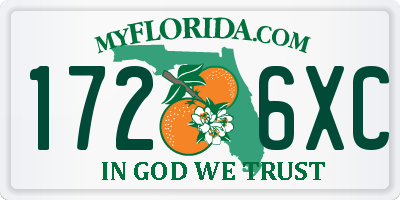 FL license plate 1726XC
