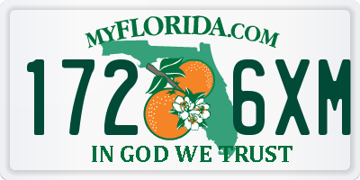 FL license plate 1726XM