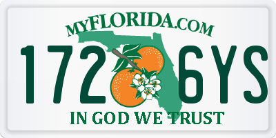 FL license plate 1726YS