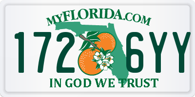 FL license plate 1726YY