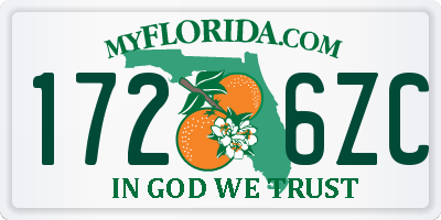 FL license plate 1726ZC
