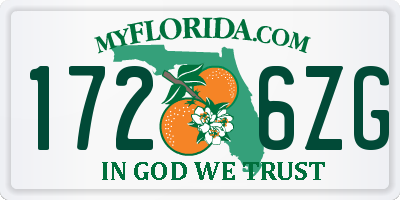 FL license plate 1726ZG