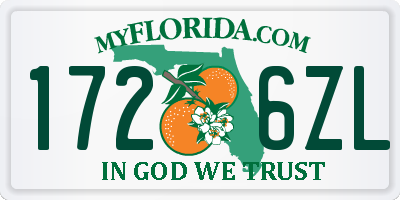 FL license plate 1726ZL