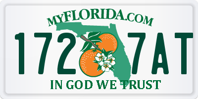 FL license plate 1727AT