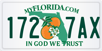 FL license plate 1727AX