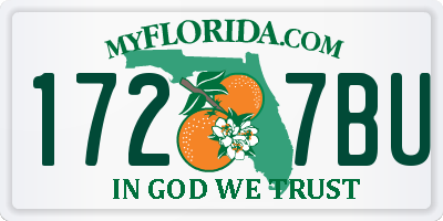 FL license plate 1727BU