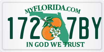 FL license plate 1727BY
