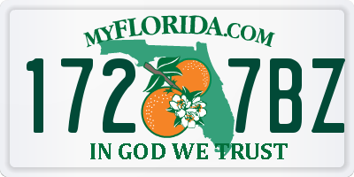 FL license plate 1727BZ
