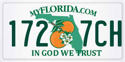 FL license plate 1727CH