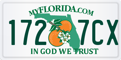 FL license plate 1727CX