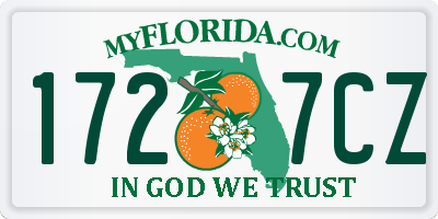FL license plate 1727CZ