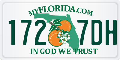 FL license plate 1727DH