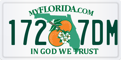 FL license plate 1727DM