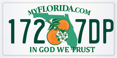 FL license plate 1727DP