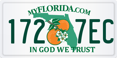 FL license plate 1727EC