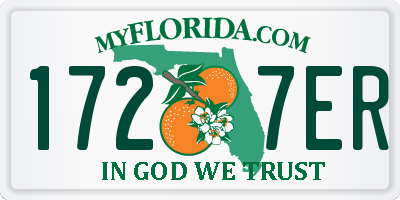FL license plate 1727ER