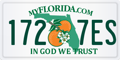 FL license plate 1727ES