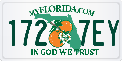 FL license plate 1727EY