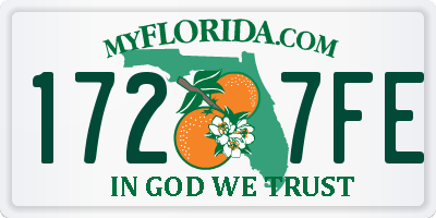 FL license plate 1727FE