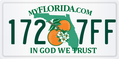 FL license plate 1727FF