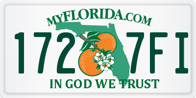 FL license plate 1727FI
