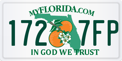 FL license plate 1727FP