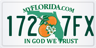 FL license plate 1727FX