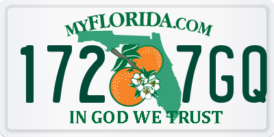 FL license plate 1727GQ