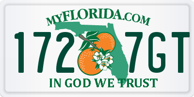 FL license plate 1727GT