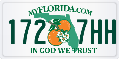 FL license plate 1727HH