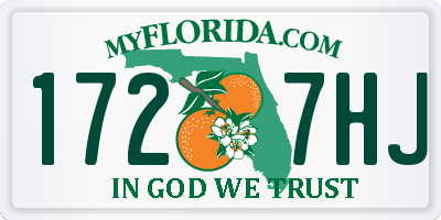FL license plate 1727HJ