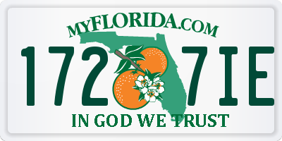 FL license plate 1727IE