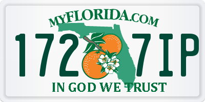 FL license plate 1727IP