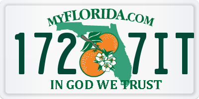 FL license plate 1727IT