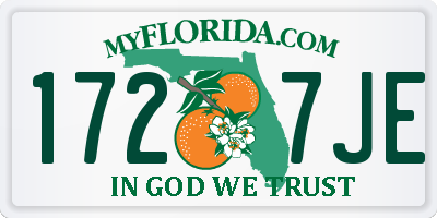 FL license plate 1727JE