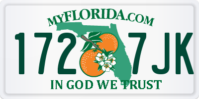 FL license plate 1727JK