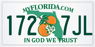 FL license plate 1727JL