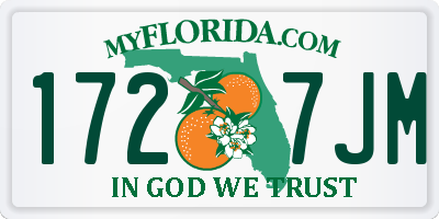 FL license plate 1727JM