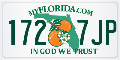 FL license plate 1727JP