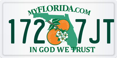 FL license plate 1727JT