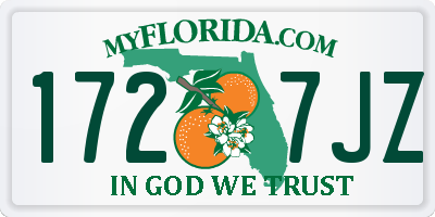 FL license plate 1727JZ